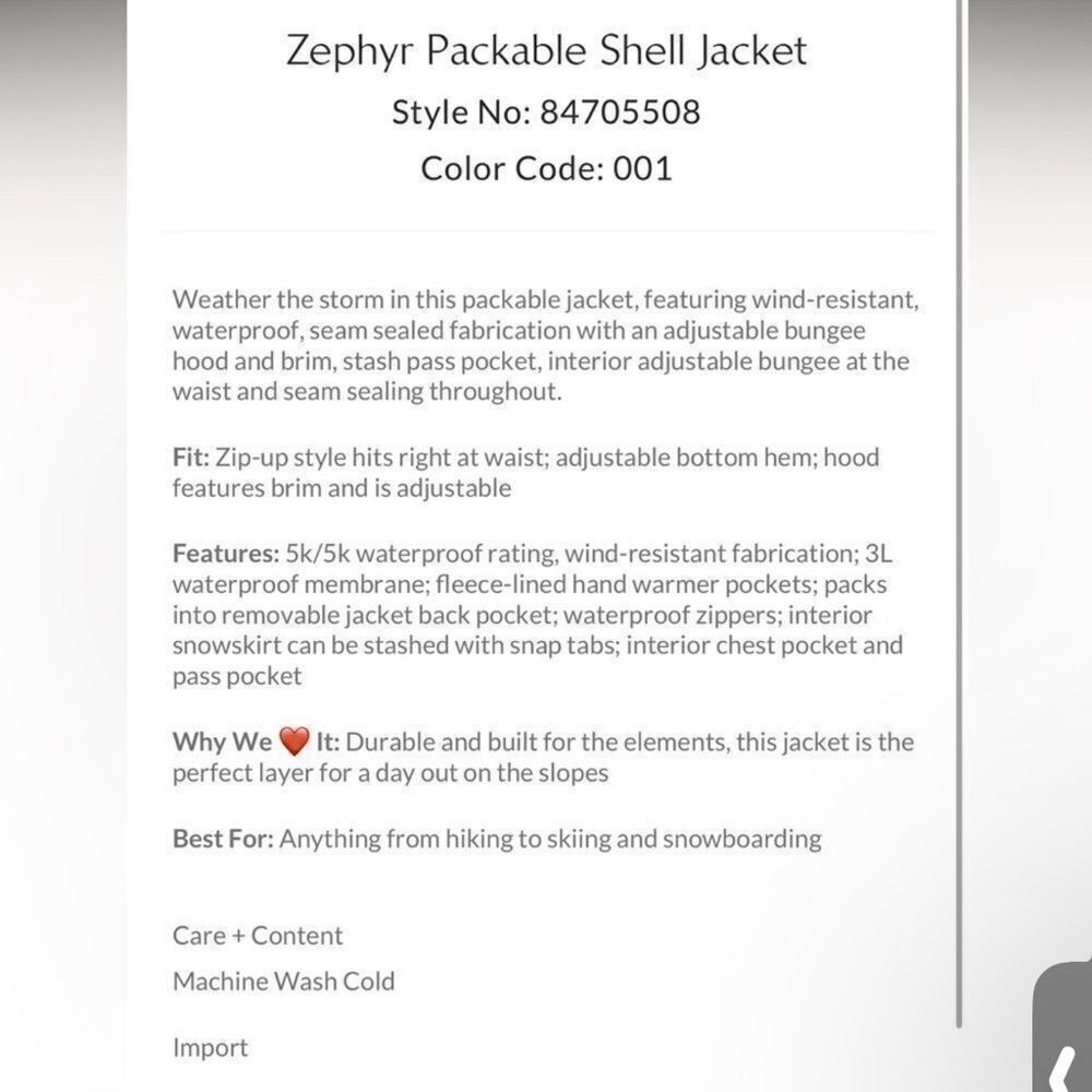 Free People Zephyr Packable Shell
Jacket - Picture 7 of 11